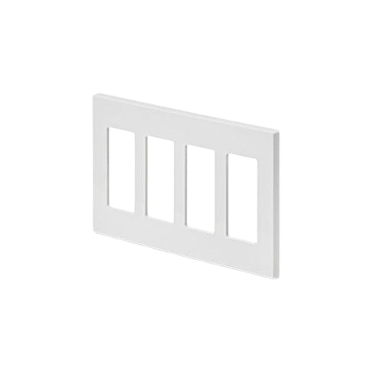 LEVITON - Tapa 4 ventanas Decora Leviton 80312-SW A presión