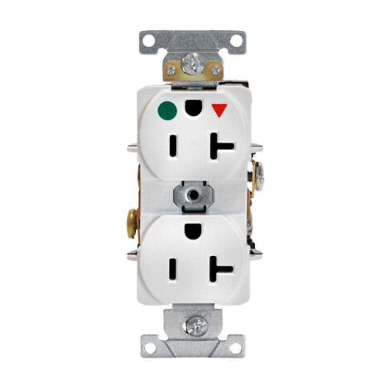 LEVITON - Toma Grado hospital Tierra Aislada Leviton 8300-IGW 20A 125V