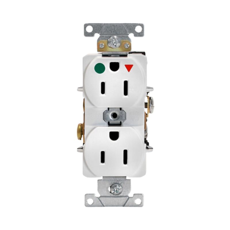 LEVITON - Toma Grado hospital Tierra Aislada Leviton 8200-IGW 15A 125V