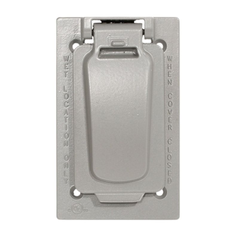LEVITON - Tapa Intemperie Vertical Decora o GFCI Leviton WM1VF-0GY