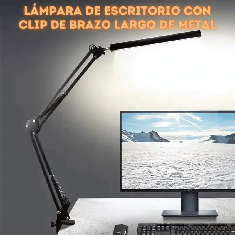 GENERICO - Lámpara Led Escritorio Regulable Brazo Flexible