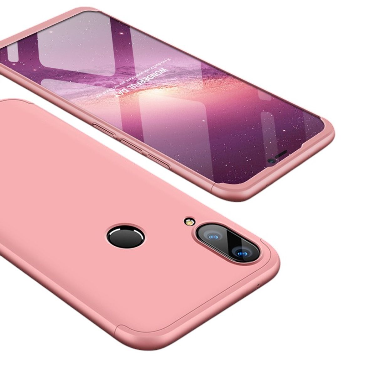 GENERICO - Funda Carcasa Estuche Protector Para Huawei  Y9 2019 Rosa