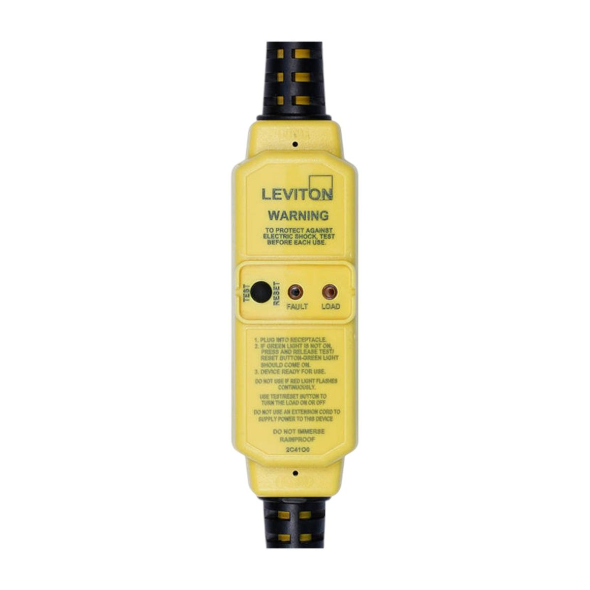 LEVITON - Extensión GFCI Leviton GSCM1-3C 3ft/0.9m 15A 120V Amarilla
