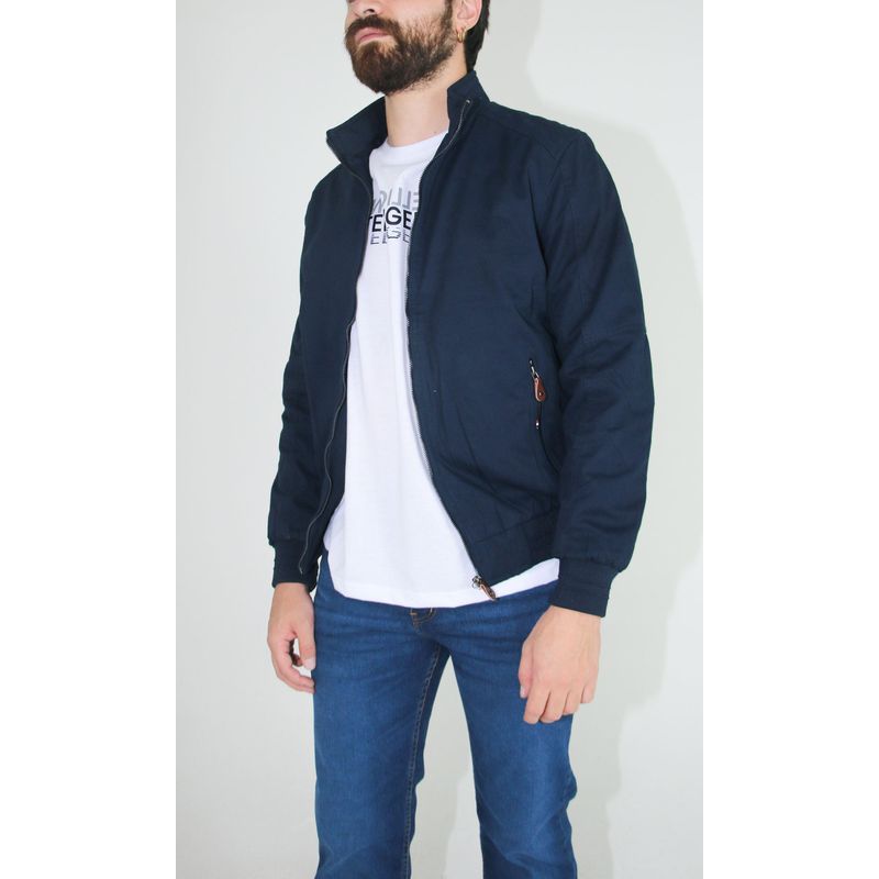 L Y H - Chaqueta Para Hombre Azul Marca L&H
