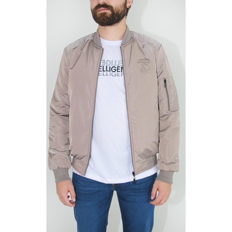 L Y H - Chaqueta Para Hombre Beige Marca L&H