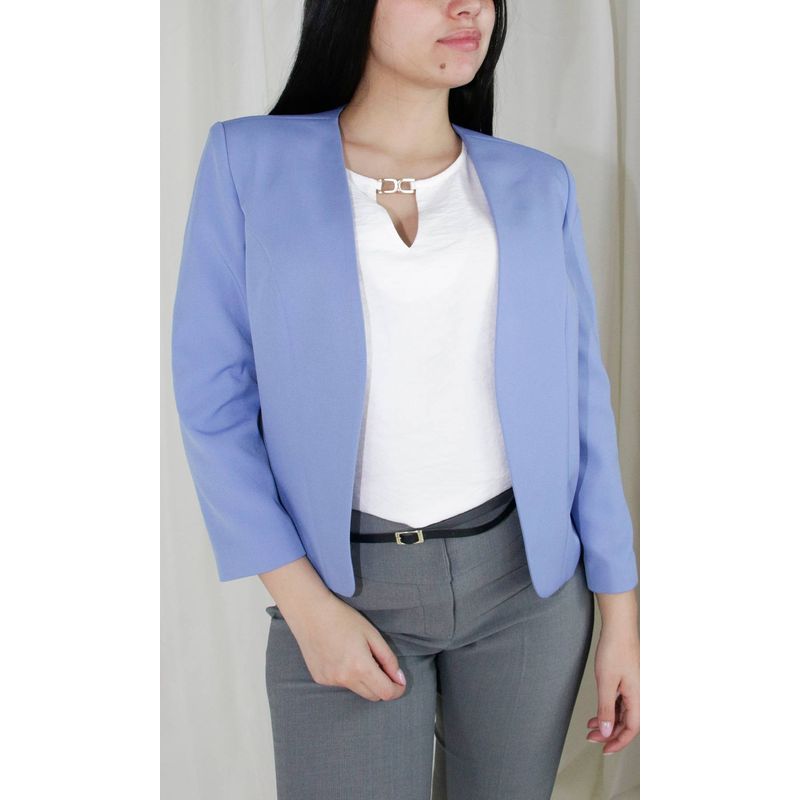 L Y H - Chaqueta Para Mujer Azul Marca L&H