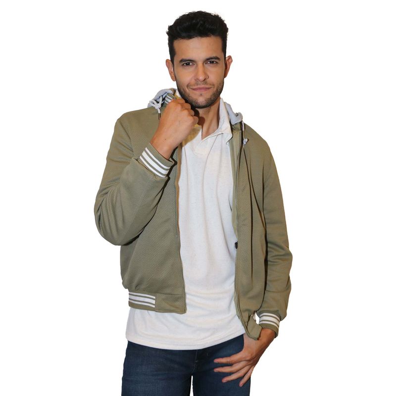 L Y H - Chaqueta Para Hombre Rojo Marca L&H