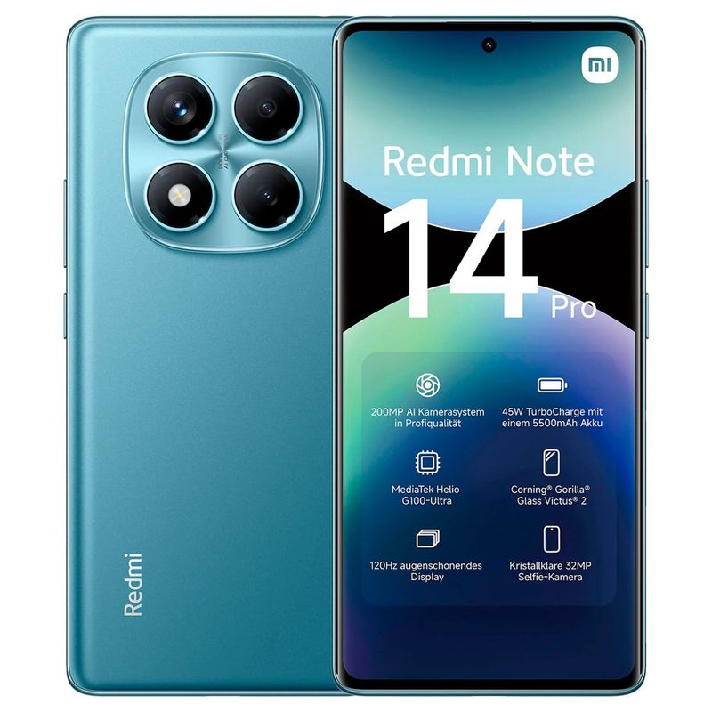 XIAOMI - Celular Xiaomi Redmi Note 14 Pro 256/8 ram Azul