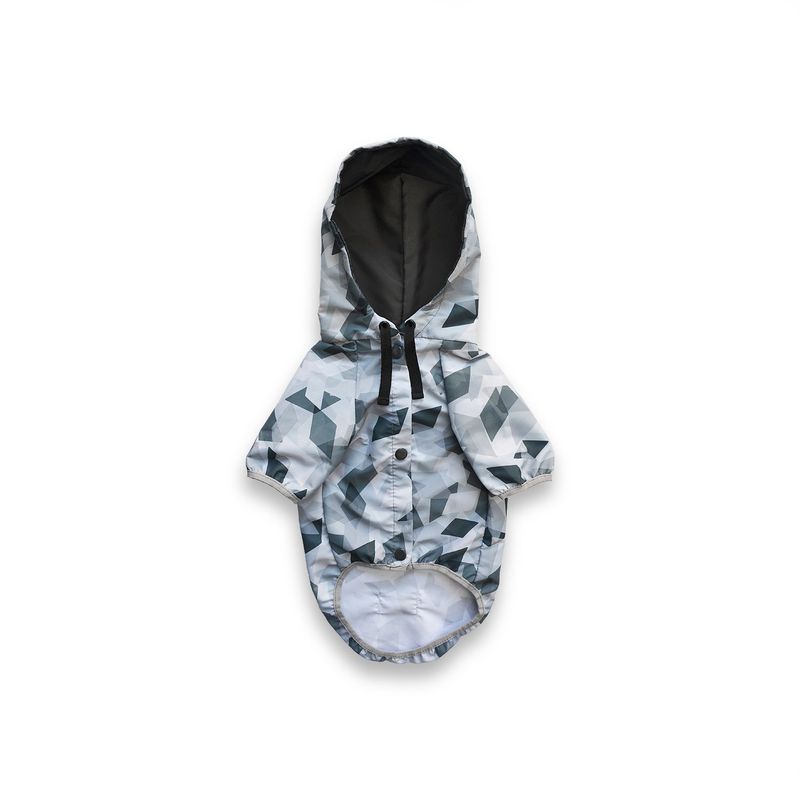 WAWAW - Chaqueta para perro talla XL cortavientos antifluidos geométrico gris