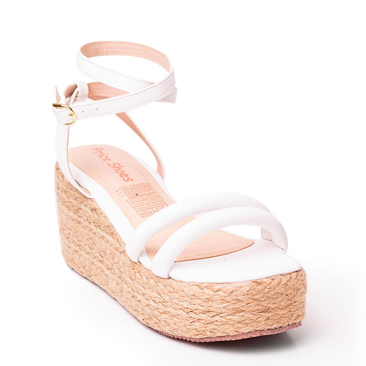 PRICE SHOES - Priceshoes Plataformas en yute Para Mujer 9521181BLANCO