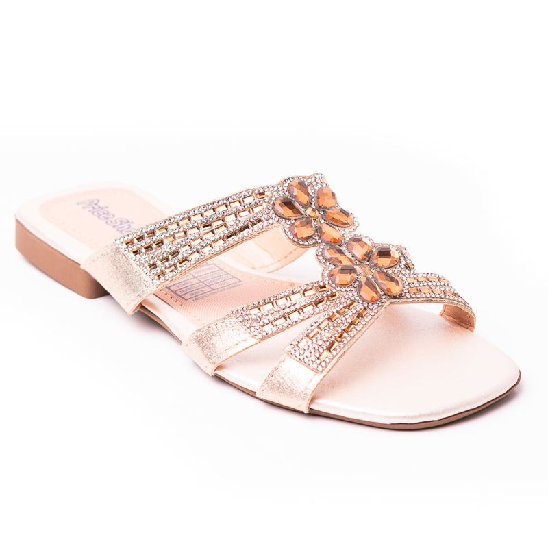PRICE SHOES - Price Shoes Sandalia Plana para Mujer brillante 272HV30ROSADO