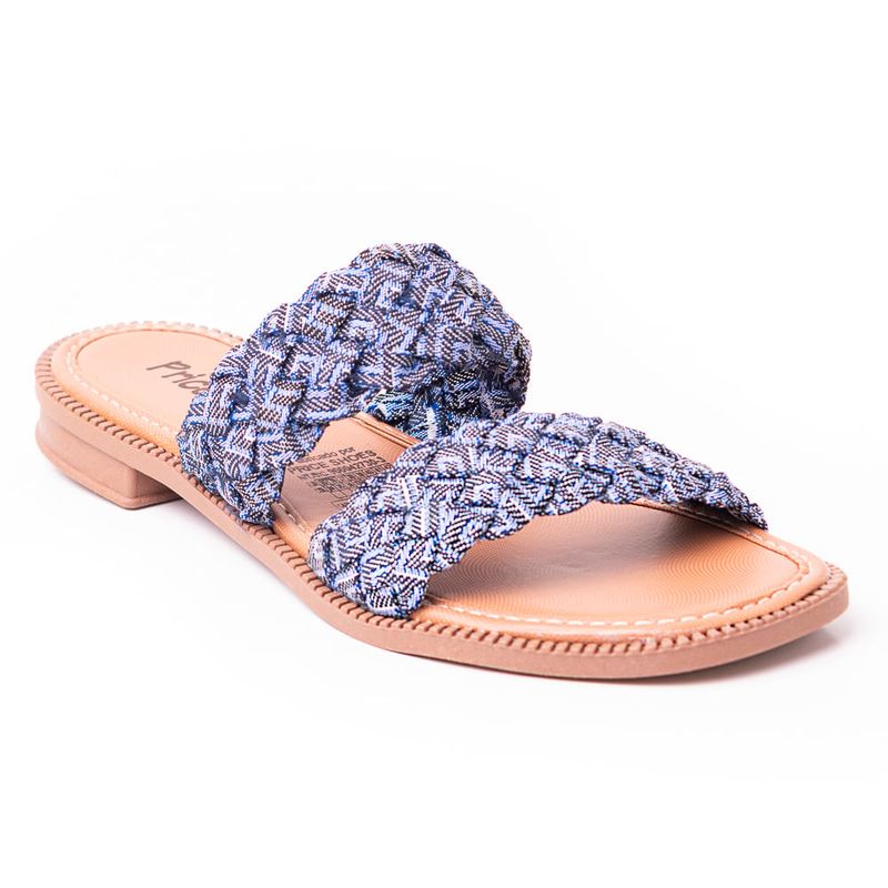 PRICE SHOES - Price Shoes Sandalia Plana Mujer 692T101AZUL