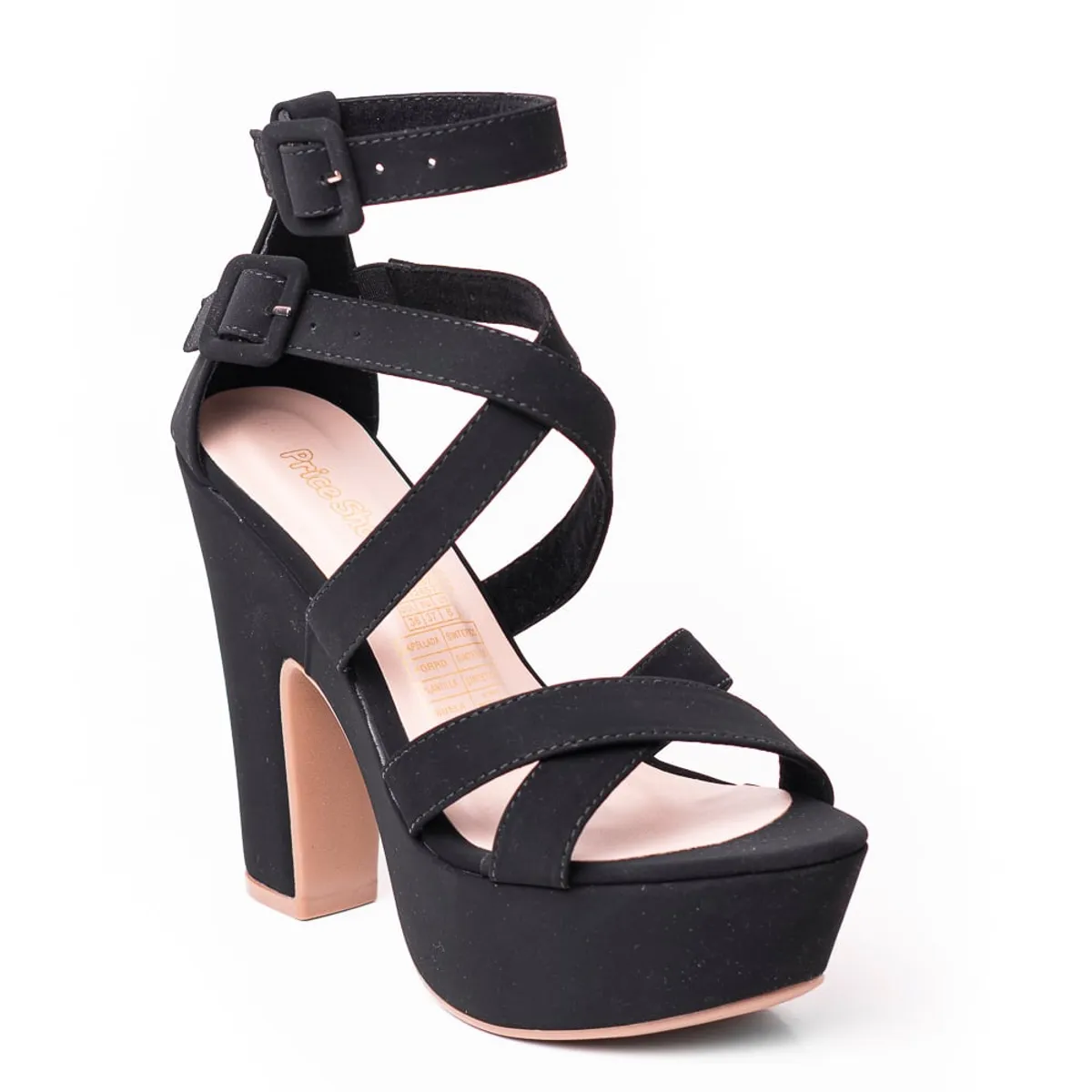 PRICE SHOES - Price Shoes Tacon Moda Mujer 182VI874NEGRO