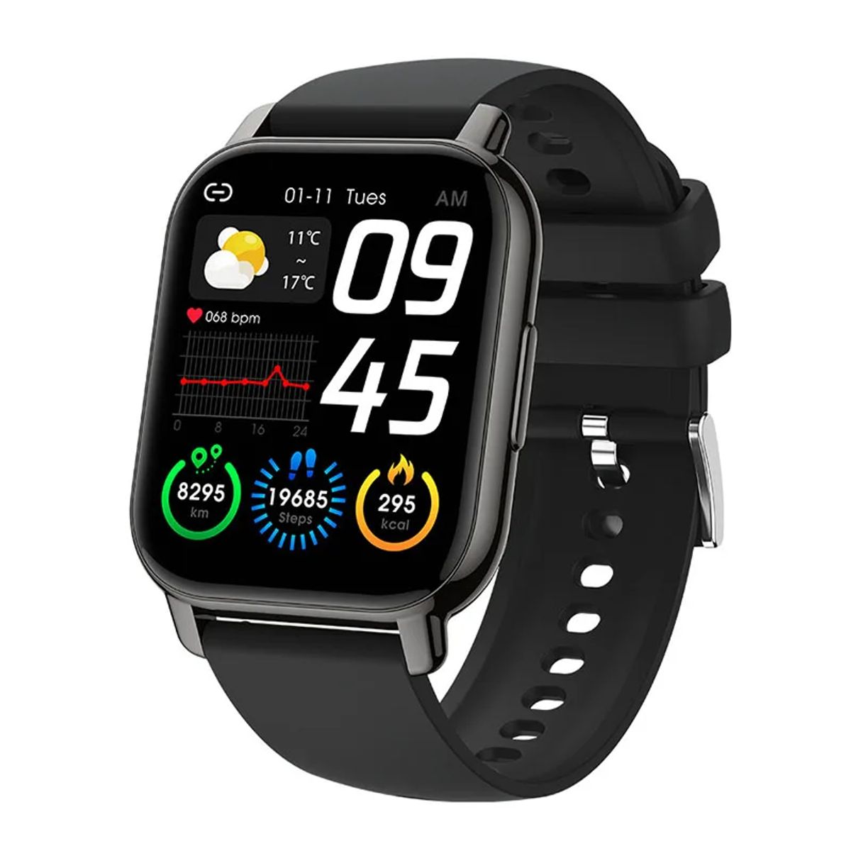 GENERICO - Reloj Inteligente P66 Unisex Rastreador Saluld y Deportes SmartWatch