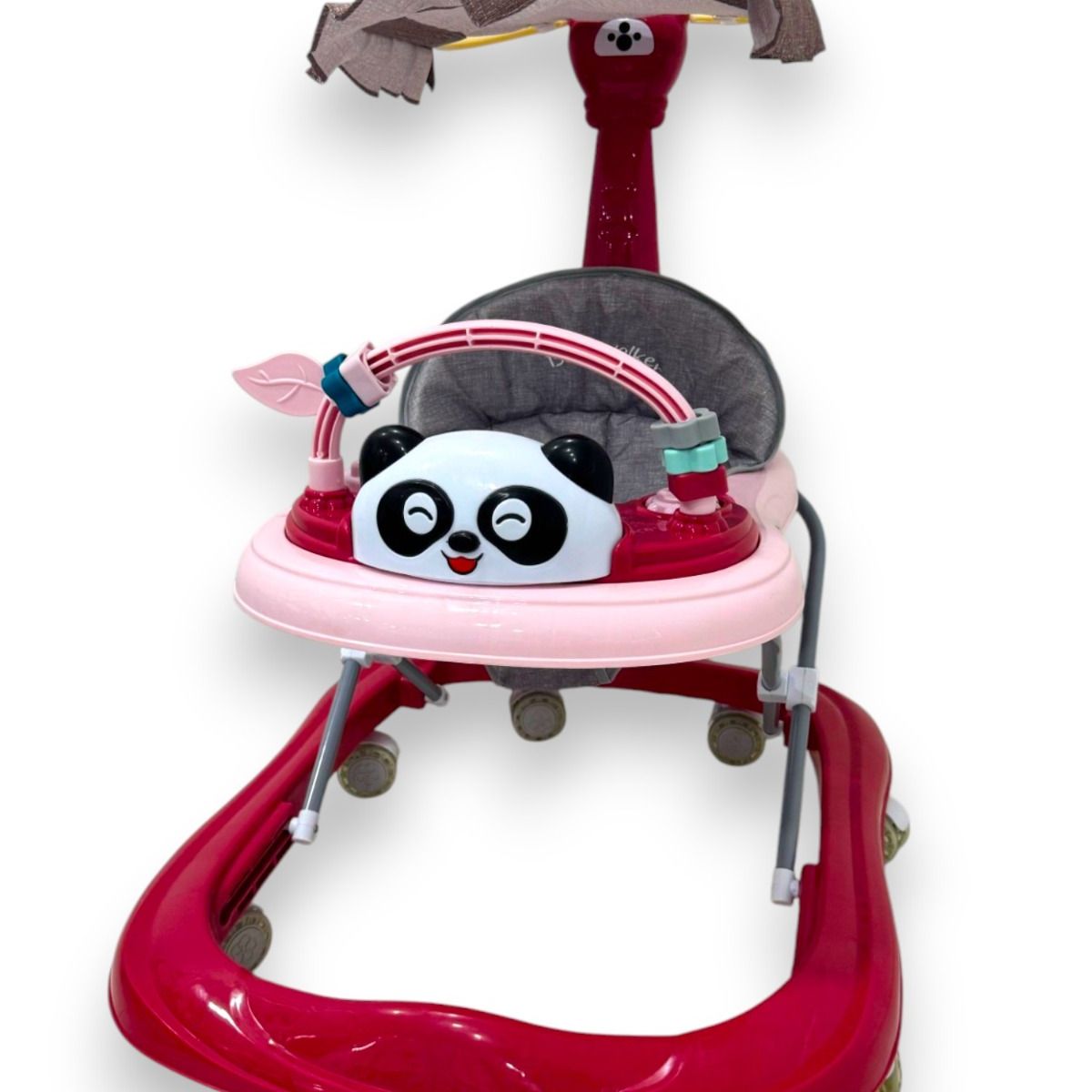 KIDSHOP - Caminador Musical Panda Con Guia Rosado 321b