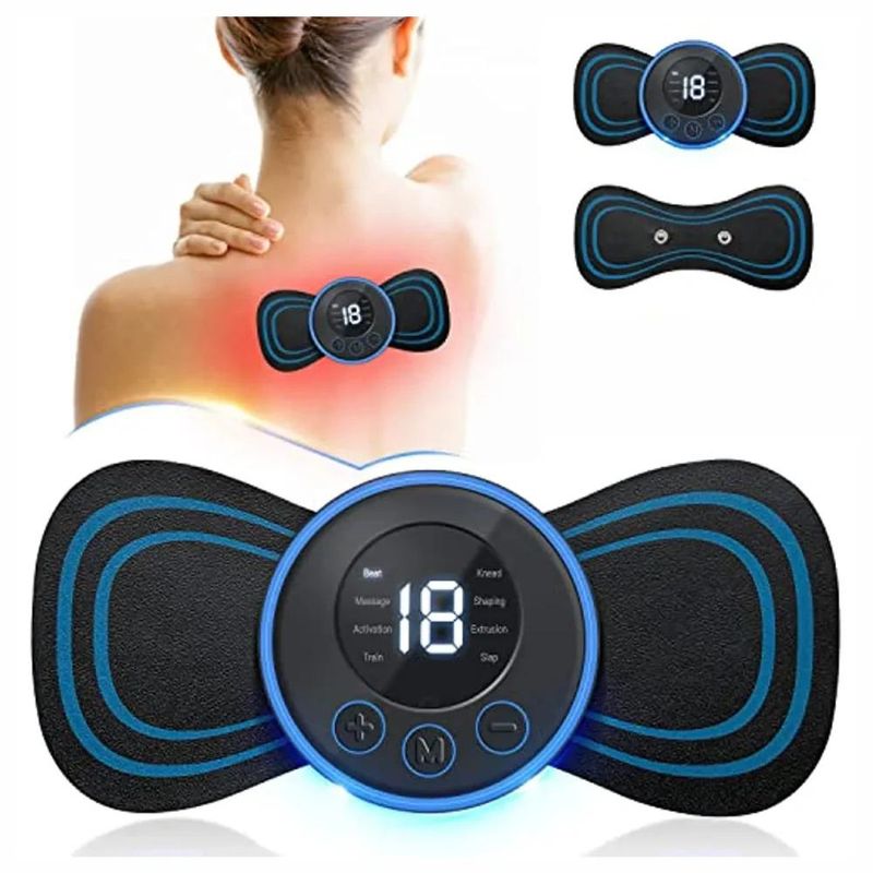 GENERICO - Masajeador Mariposa Con Electrodos Para Relajación Muscular