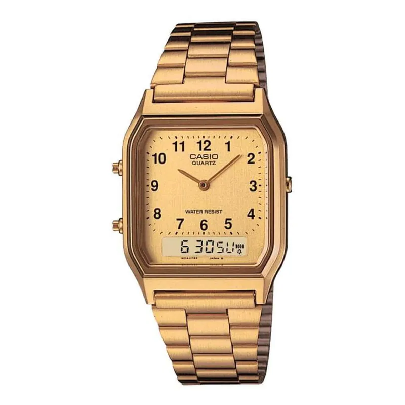 CASIO - Reloj Casio Modelo AQ-230GA-9B Diseño Clásico