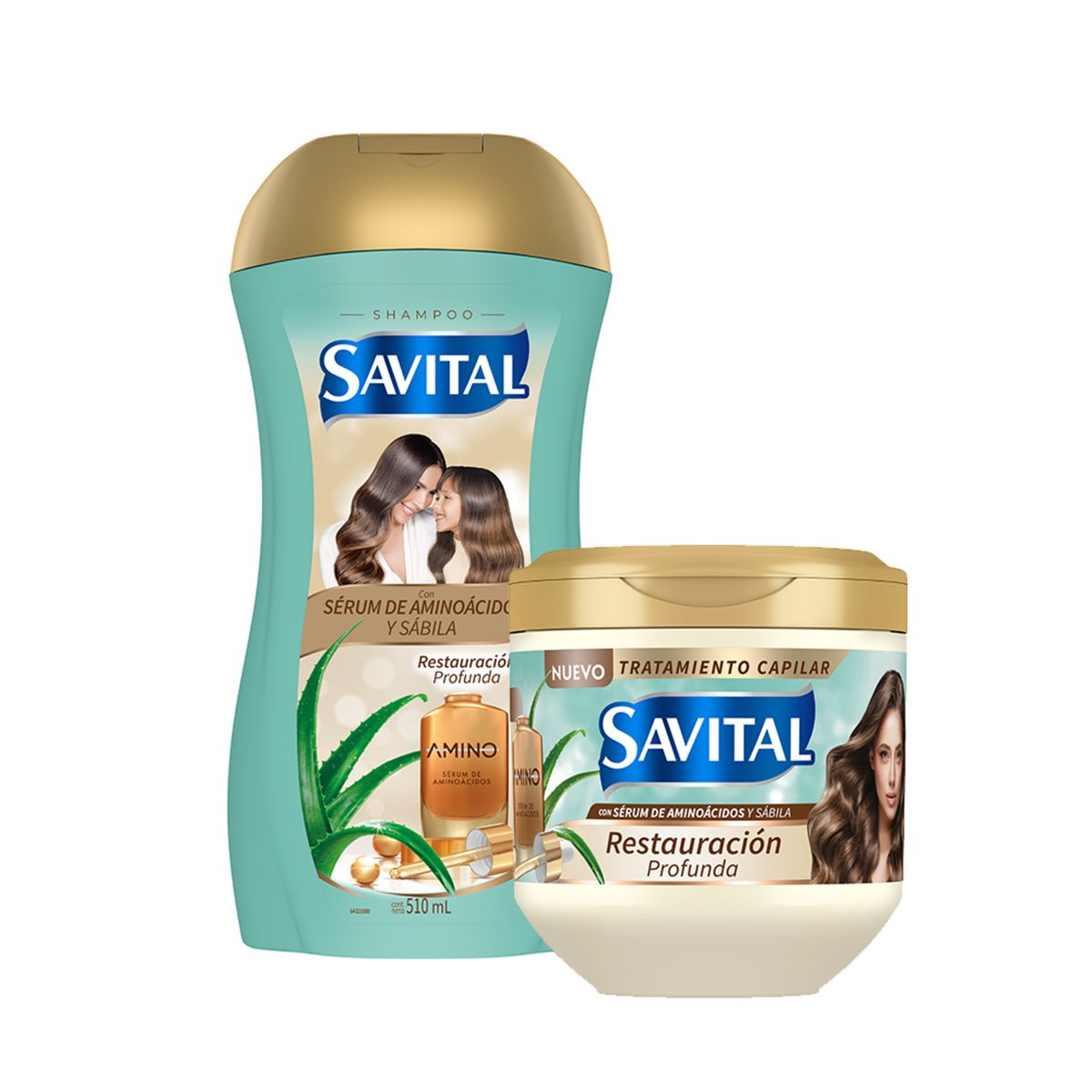 SAVITAL - Shampoo+Tratamiento Restauracion Capilar Savital Aminoacidos