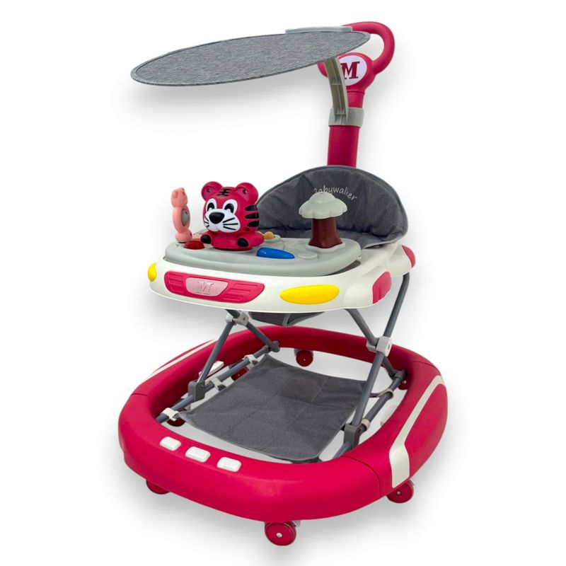 KIDSHOP - Caminador Mecedora ConGuia Musical Tapete Saltarin Rojo 34IB