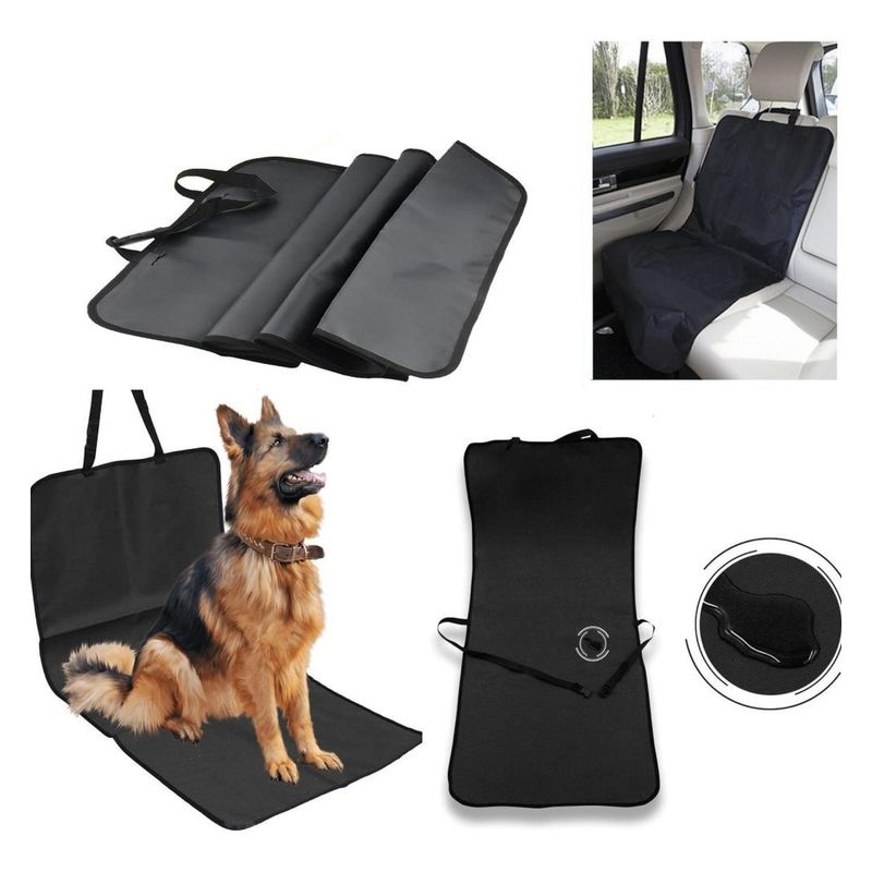VELBROS - Forro Silla Carro Perro Protector Mascota Auto Delantero - Negro - Talla única