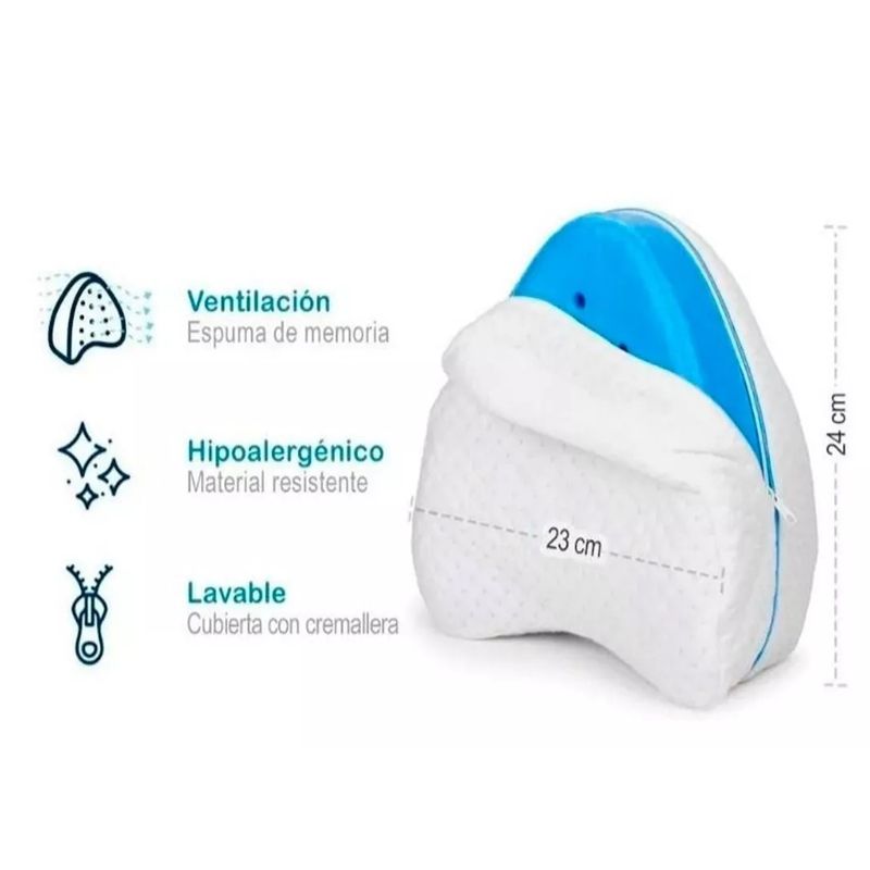 GENERICO - Cojín Almohada Ortopédico para Piernas con Espuma Viscoelástica