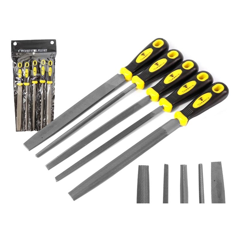 RAMITECH - Set 5 Limas De Acero 8'' Torenyx