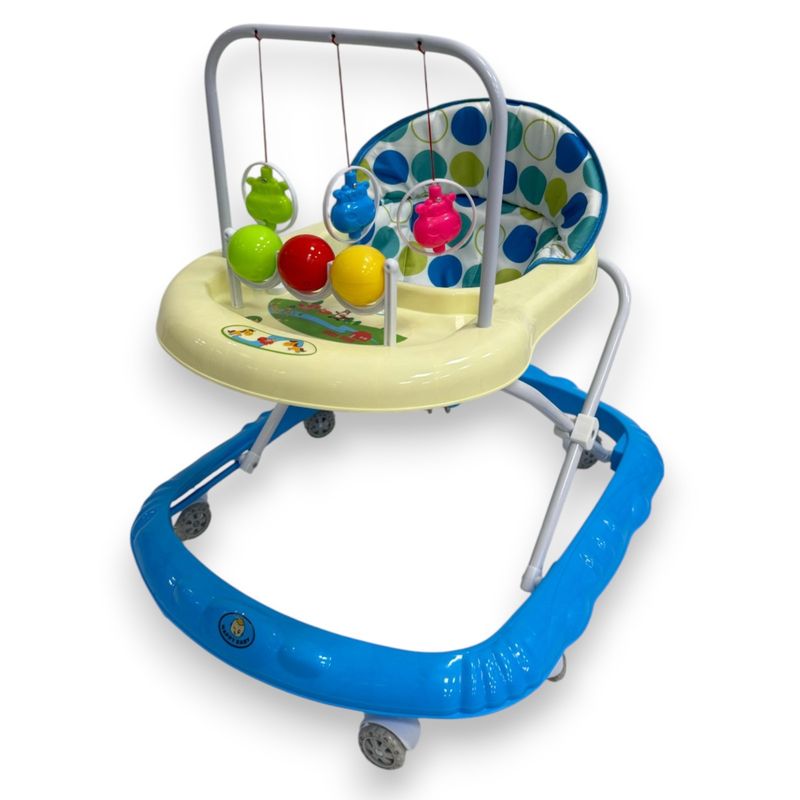 KIDSHOP - Caminador Para Bebe Niña Llantas De Silicona Azul 312-1