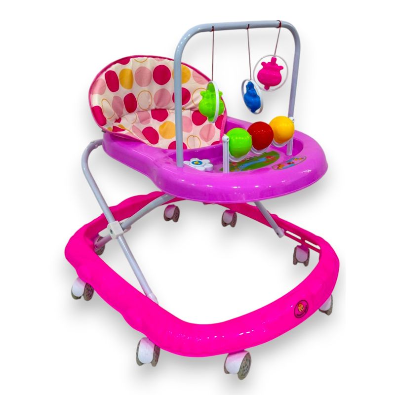 KIDSHOP - Caminador Para Bebe Niña Llantas De Silicona Rosado 312-1