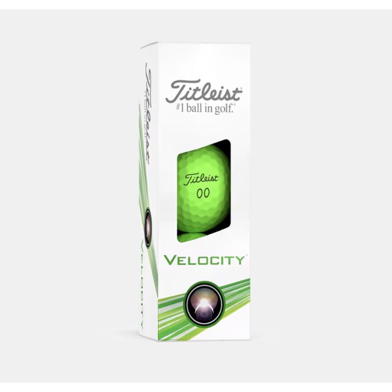 TITLEIST - Bolas de Golf Titleist VELOCITY Verde Optico caja x 3 unidades