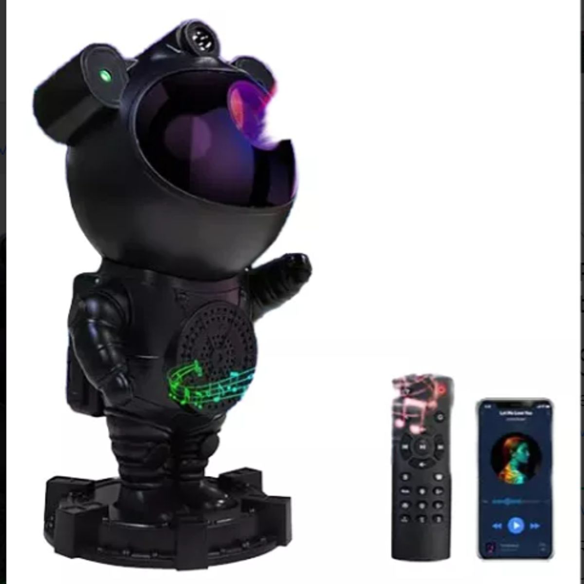 GENERICO - Proyector Astronuata con parlante y control Color negro