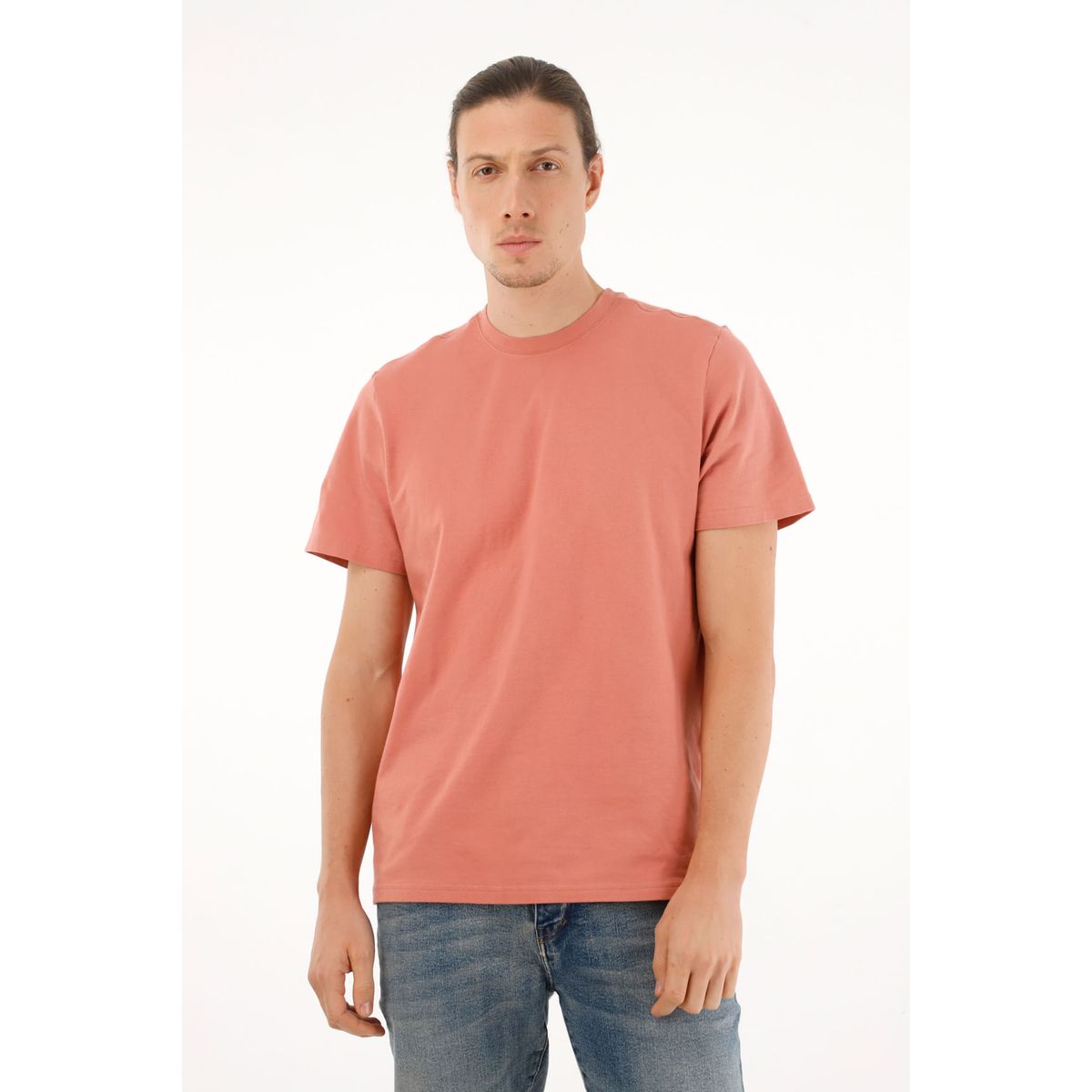 TENNIS - Camiseta Regular fit de tacto suave naranja para hombre