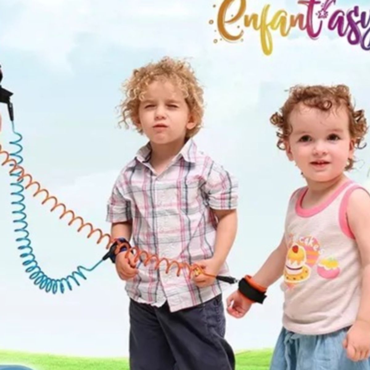 GENERICO - ARNES ANTIPERDIDA SEGURIDAD NIÑOS AZUL FUCSIA  Y NARANJA