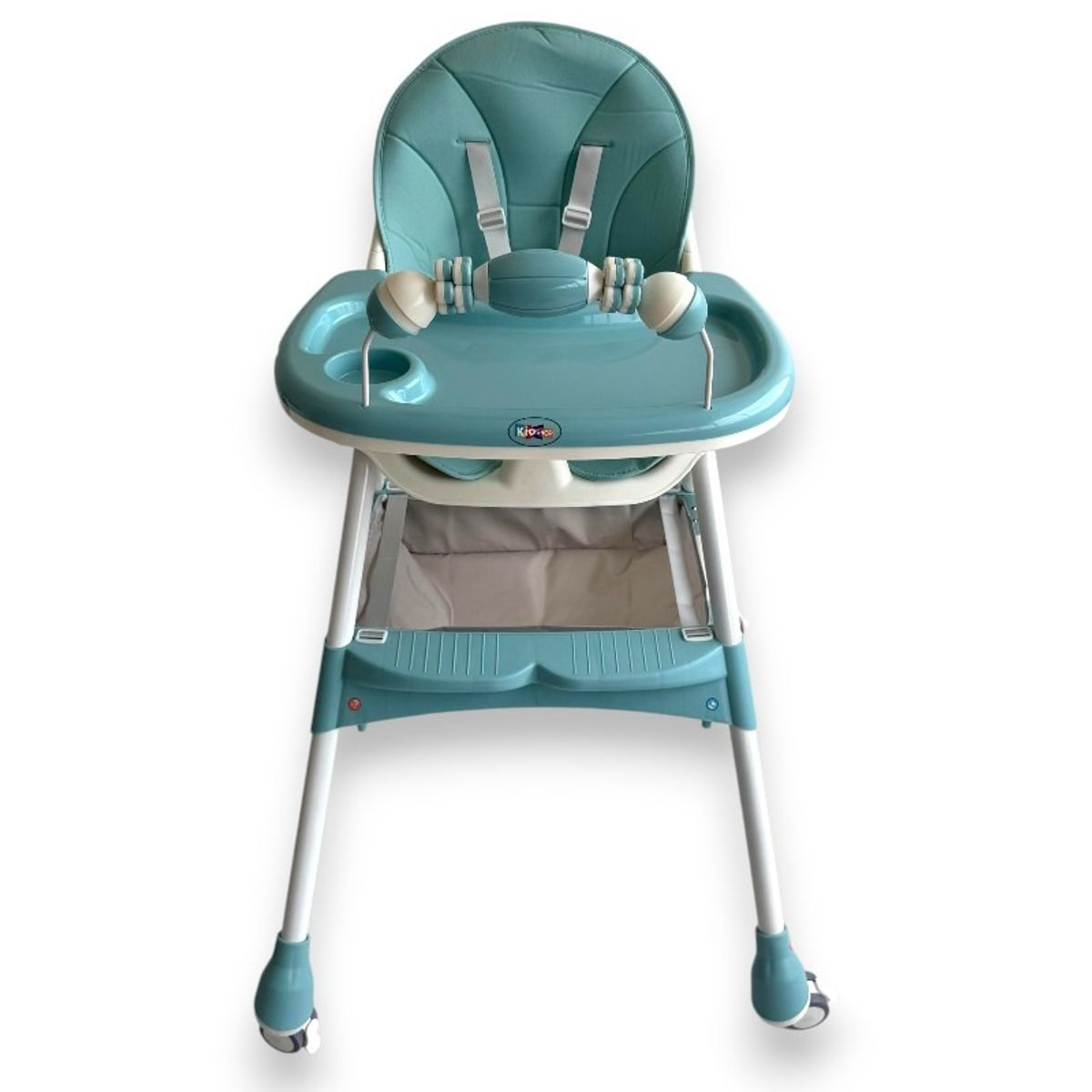 KIDSHOP - Silla Comedor Para Bebé Plegable Con Ruedas 555-13A Verde