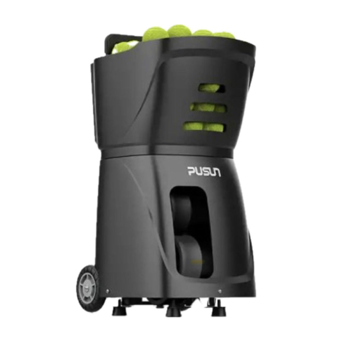 GENERICO - Lanza pelotas PUSUN PT SMART para Tenis y Pádel color negro