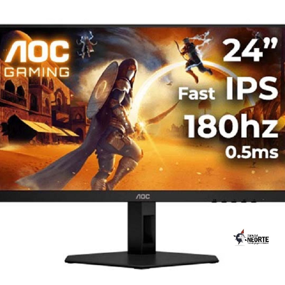 AOC - MONITOR AOC GAMER 24G4E 23.8 IPS FullHD 180Hz 1ms NEGRO