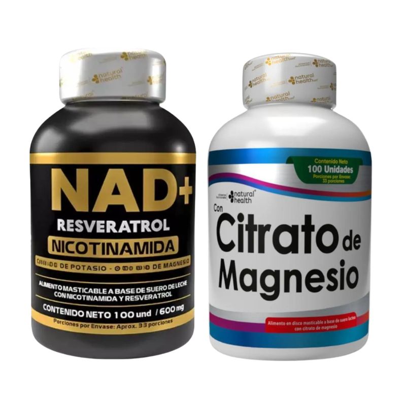 NATURAL MEDICINE - NAD + Resveratrol y Citrato de Magnesio