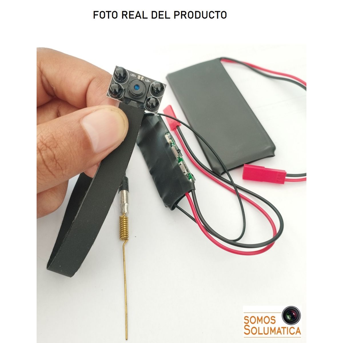 MINISO - Cámara Mini Espía Wifi Para Peluche Inalámbrica Monitoreo