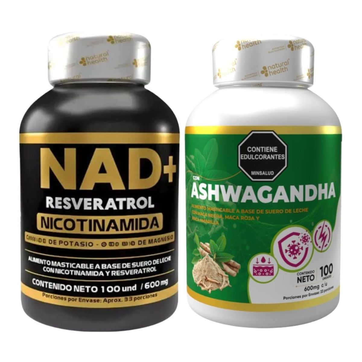 NATURAL MEDICINE - NAD + y Ashwagandha en Capsulas