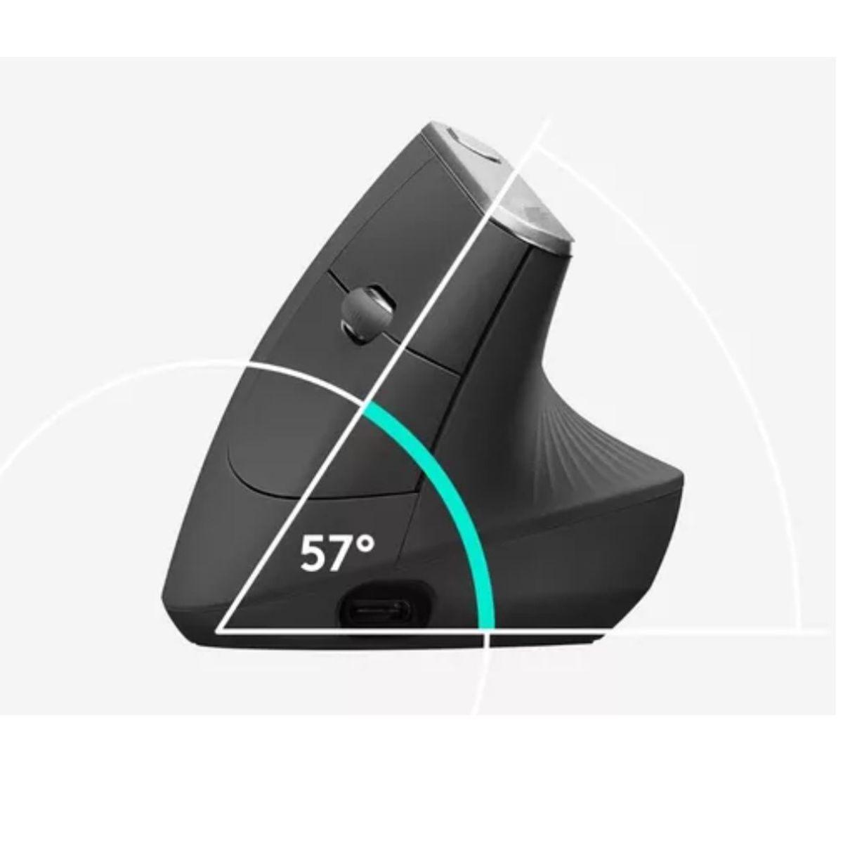 EPIK - Mouse Vertical Ergonomico Recargable Epik Eh-fit1  Tipo C