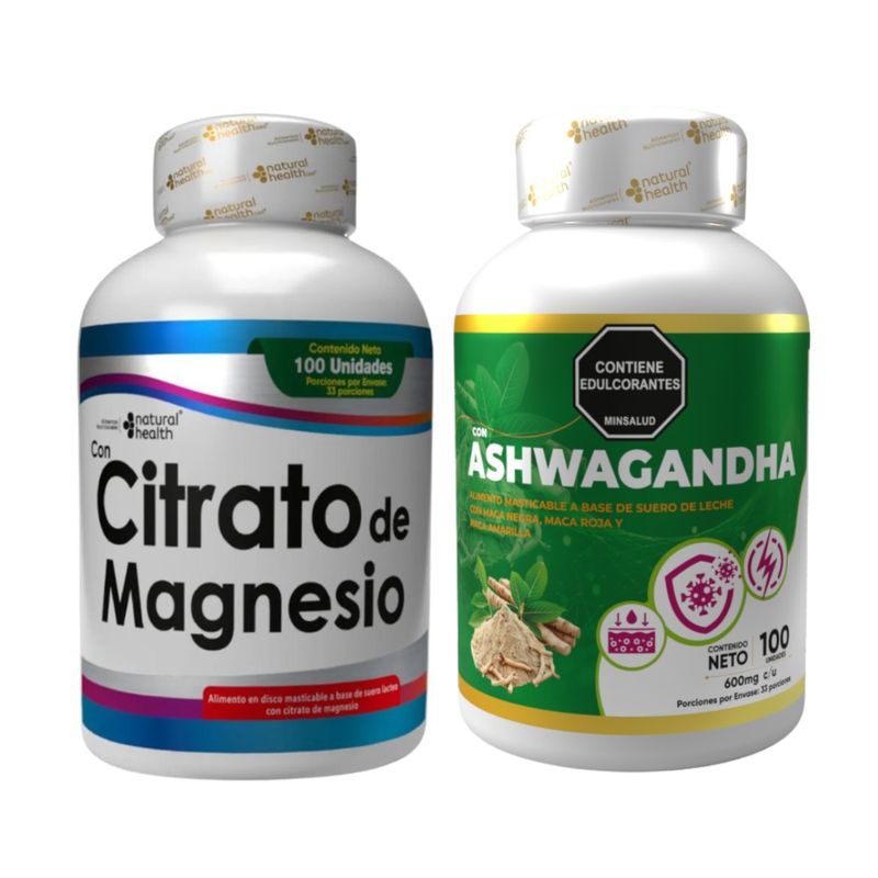 NATURAL MEDICINE - Citrato de Magnesio y Ashwagandha