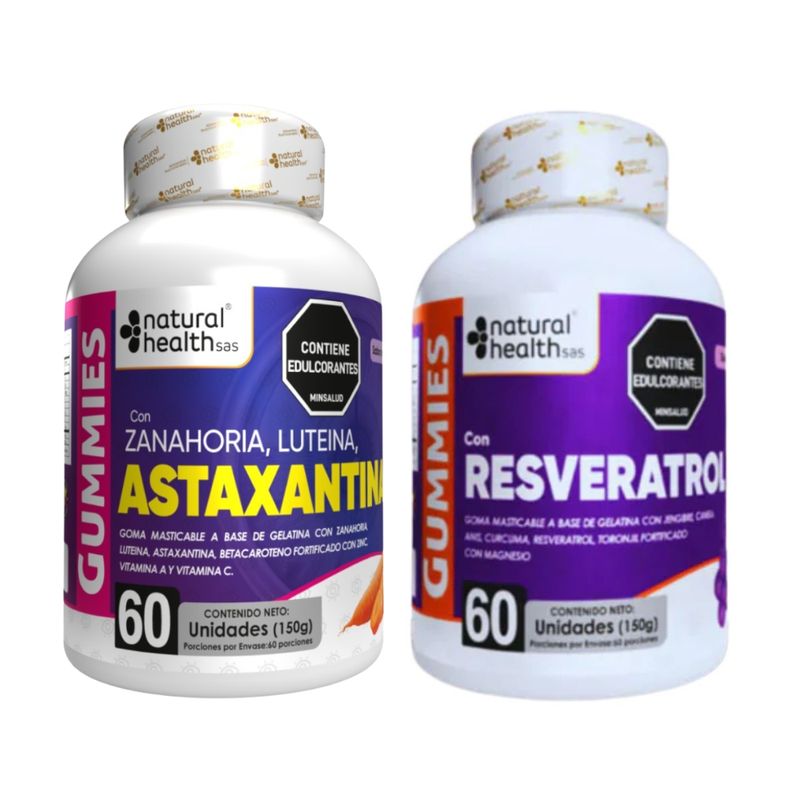 NATURAL MEDICINE - Combo Astaxantina y Resveratrol