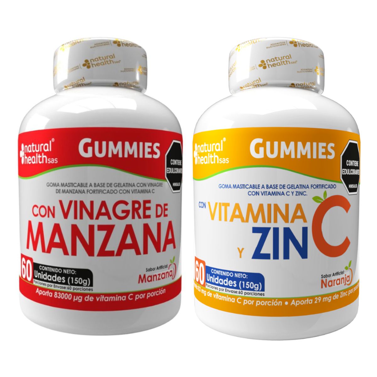 NATURAL MEDICINE - Gomitas de Vinagre de Manzana y Vitamina C