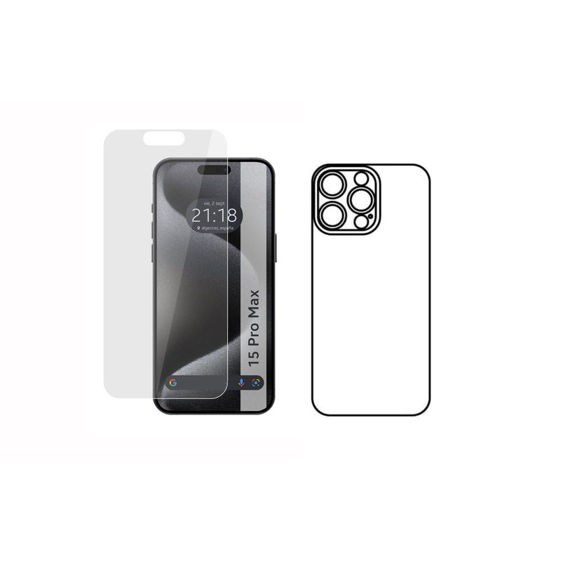 GENERICO - Protector Pantalla Y Trasero Hidrogel Para  iPhone 15 Pro Max
