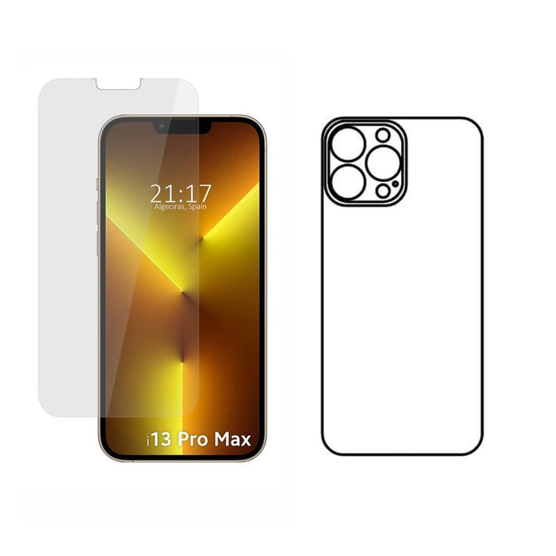 GENERICO - Protector Pantalla Y Trasero Hidrogel Para iPhone 13 Pro Max
