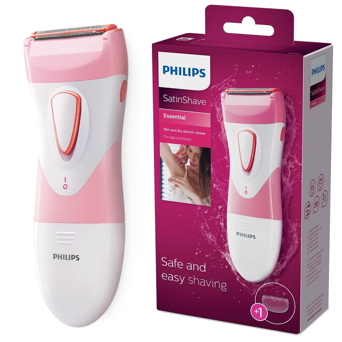 PHILIPS - Afeitadora Eléctrica Philips SatinShave Essential HP6306 Seco Mojado