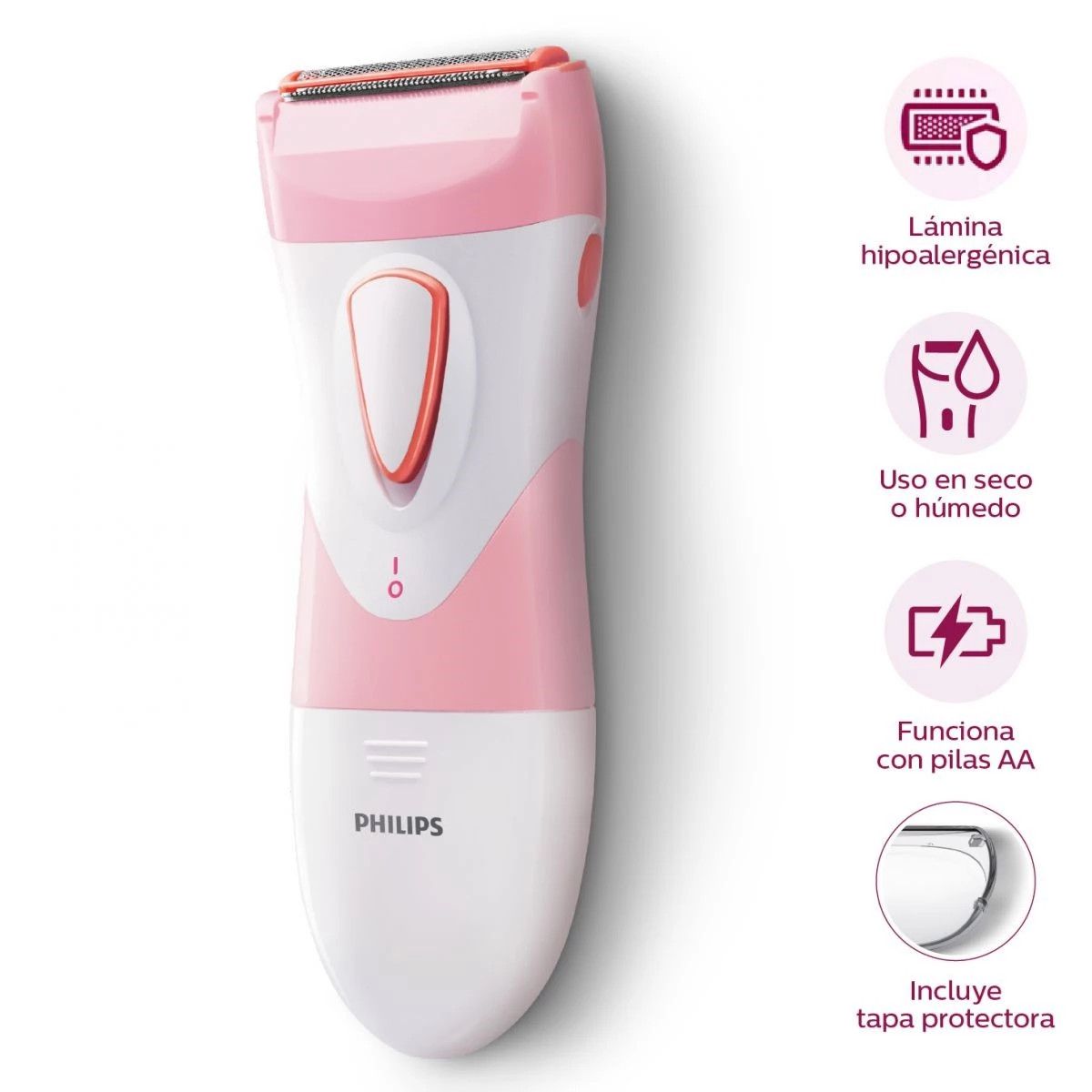 PHILIPS - Afeitadora Eléctrica Philips SatinShave Essential HP6306 Seco Mojado