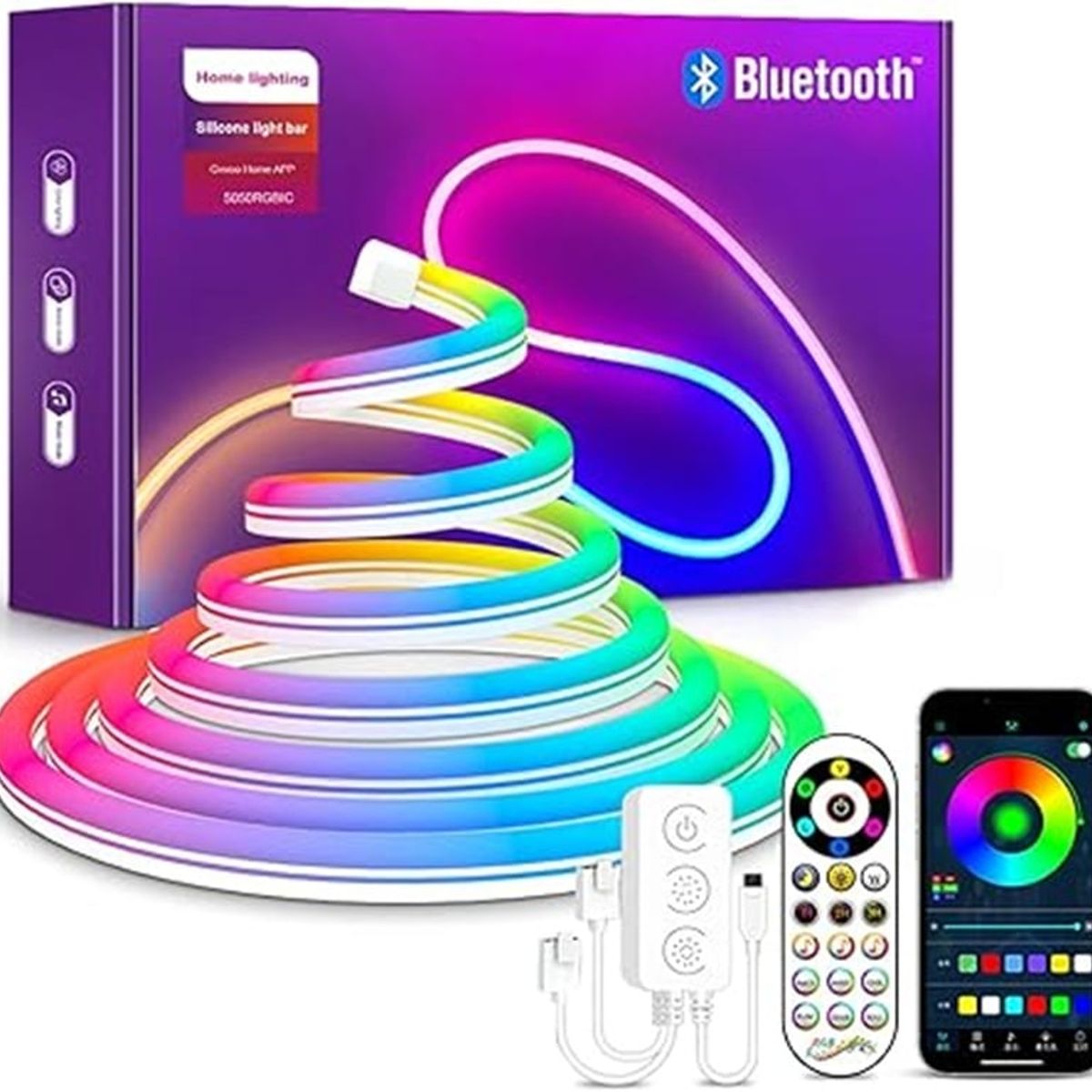 GENERICO - Tira LED Neon Inteligente RGB – 5 Metros