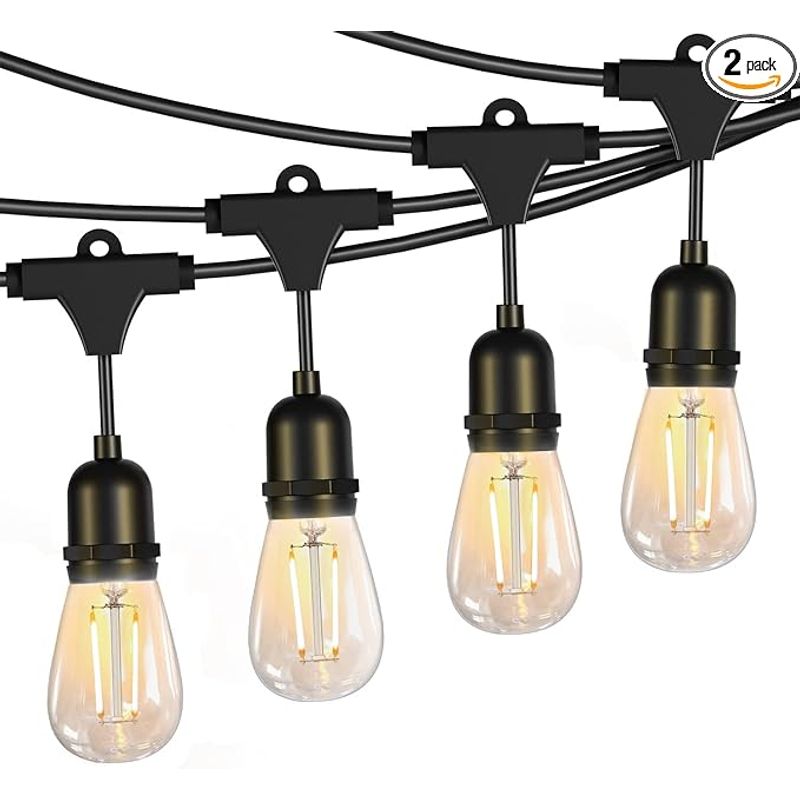 GENERICO - Guirnalda de Luces Vintage – 20 Bombillos / 20 Metros