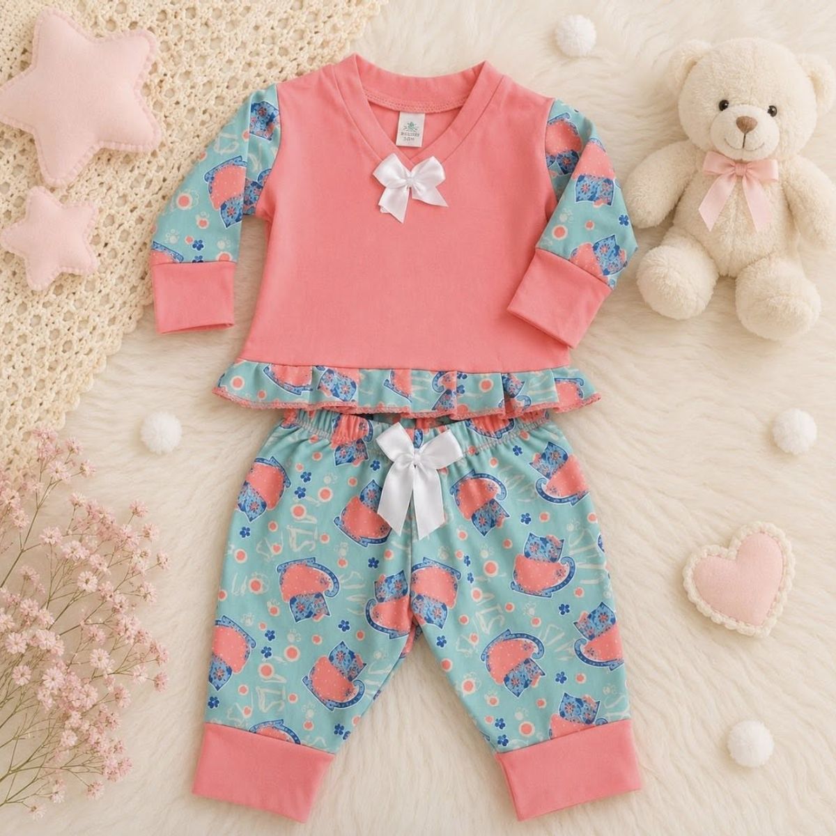 BABY BOOM - Talla 6-9 Meses Pijama Para Niña Pijama Bebé