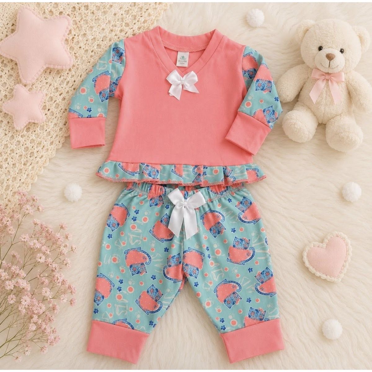 BABY BOOM - Talla 6-9 Meses Pijama Para Niña Pijama Bebé